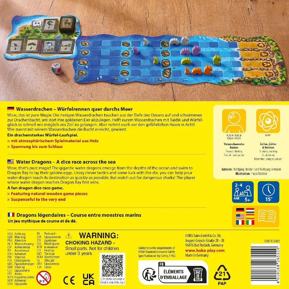 Bild: 4010168265520 | Wasserdrachen | Spiel | Papp-Deckel und Papp-Boden | 1307133001 | 2024