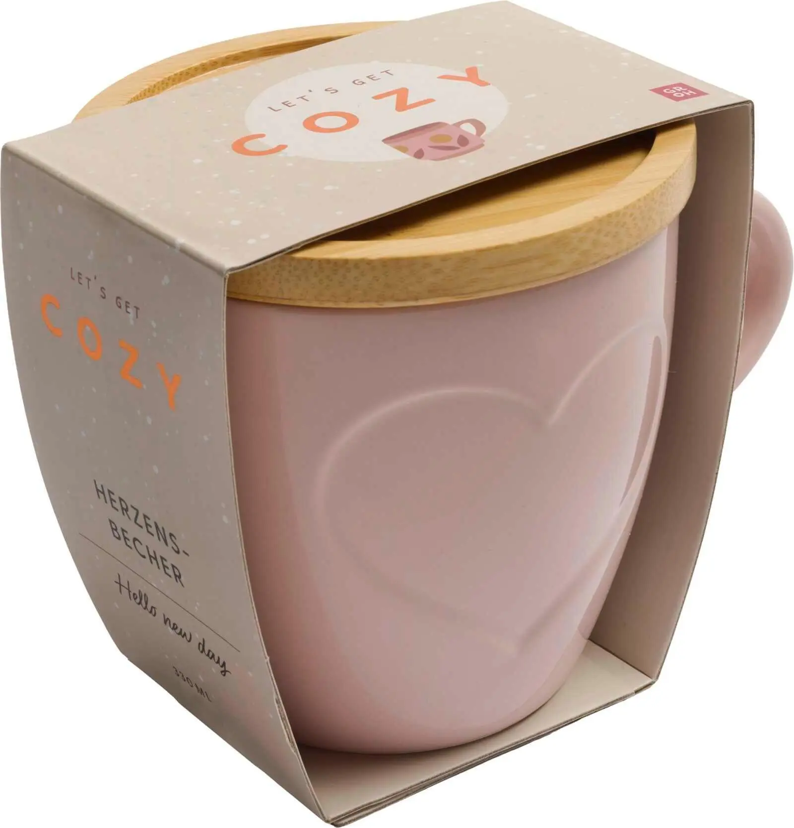 Cover: 4036442015520 | COZY Tasse mit Bambusdeckel (rosa) | Groh Verlag | 2 S. | Deutsch