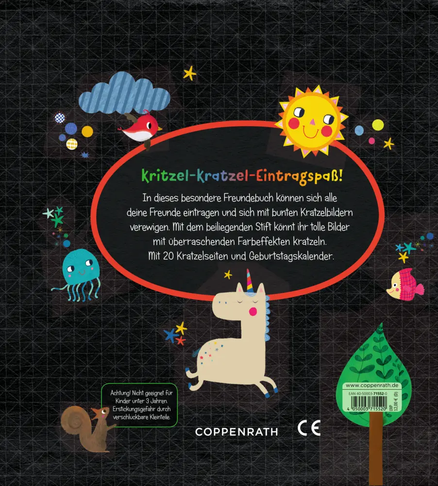 Bild: 4050003715520 | Freundebuch - Meine Kindergartenfreunde | Kritzel-Kratzel-Eintragbuch