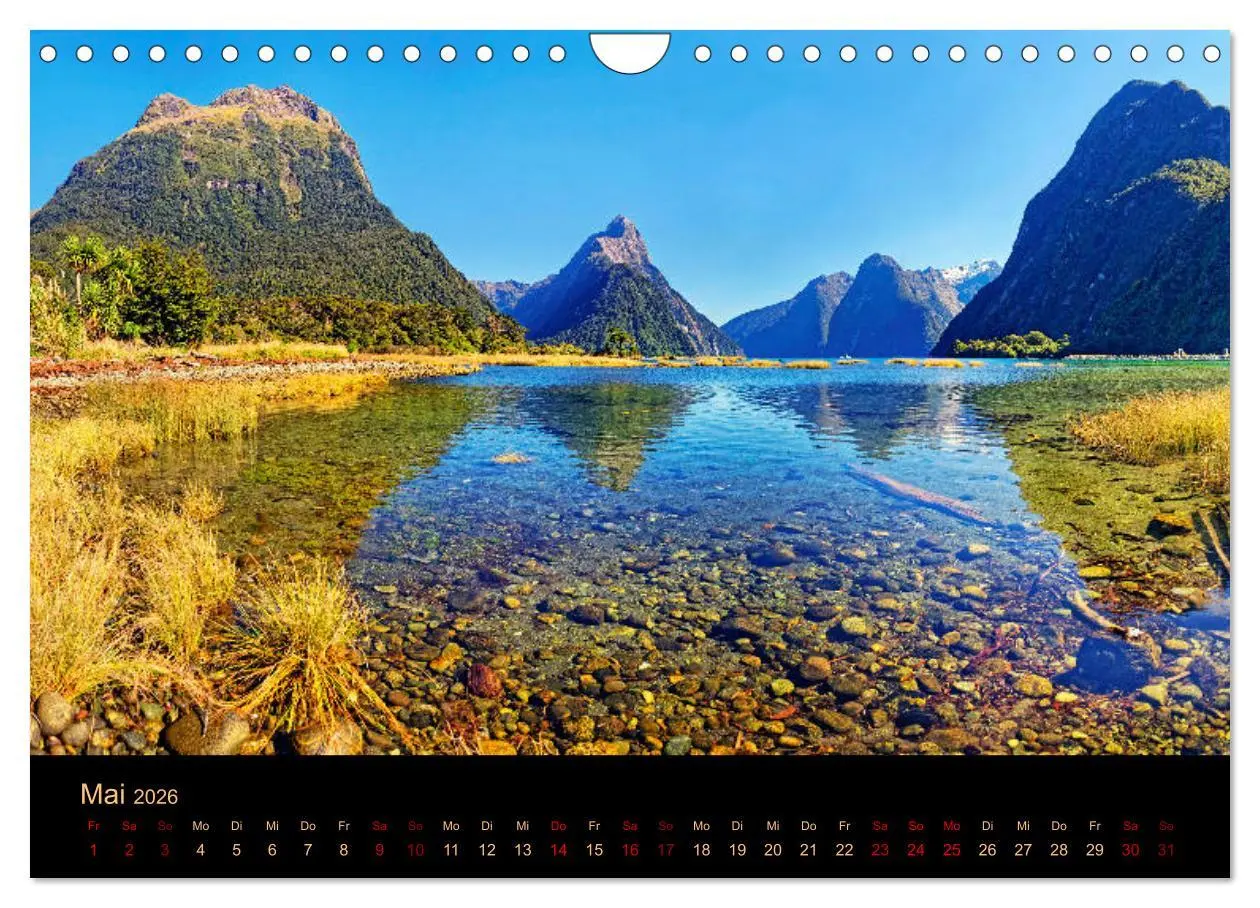 Bild: 9783457255520 | Südseetraum Neuseeland (Wandkalender 2026 DIN A4 quer), CALVENDO...