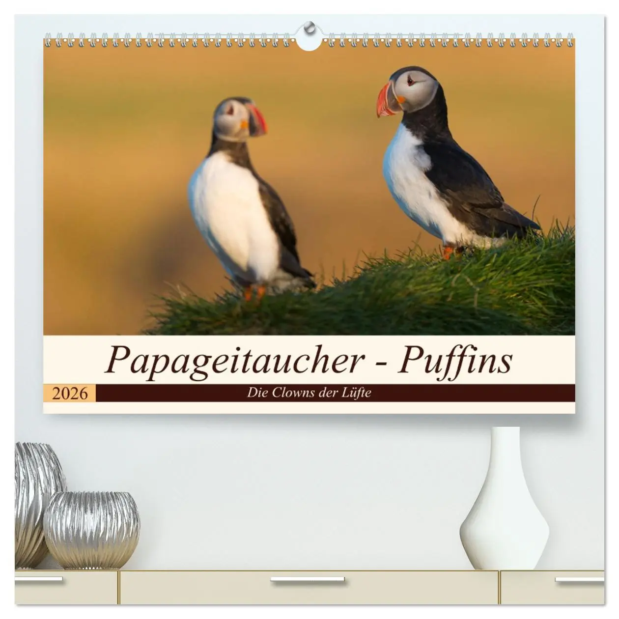 Cover: 9783457705520 | Papageitaucher - Puffins (hochwertiger Premium Wandkalender 2026...