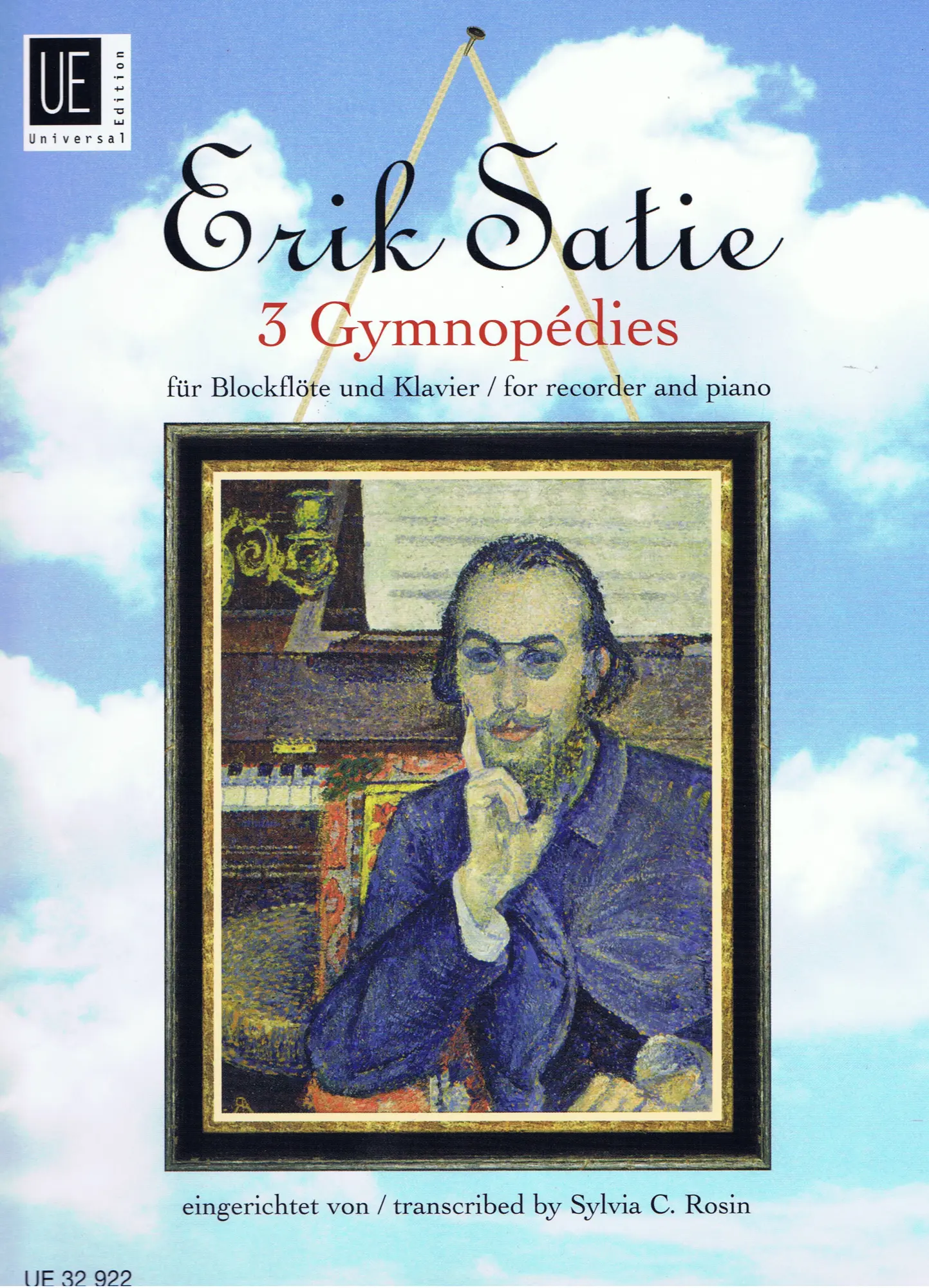 Cover: 9790008075520 | Gymnopedies(3) Bfl/P. | für Sopran- oder Tenorblockflöte und Klavier.