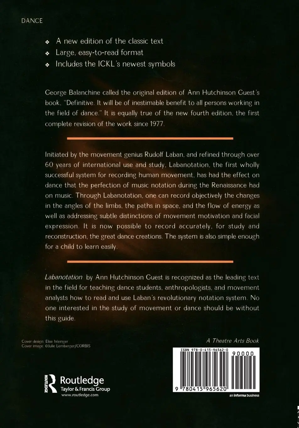 Rückseite: 9780415965620 | Labanotation | The System of Analyzing and Recording Movement | Guest