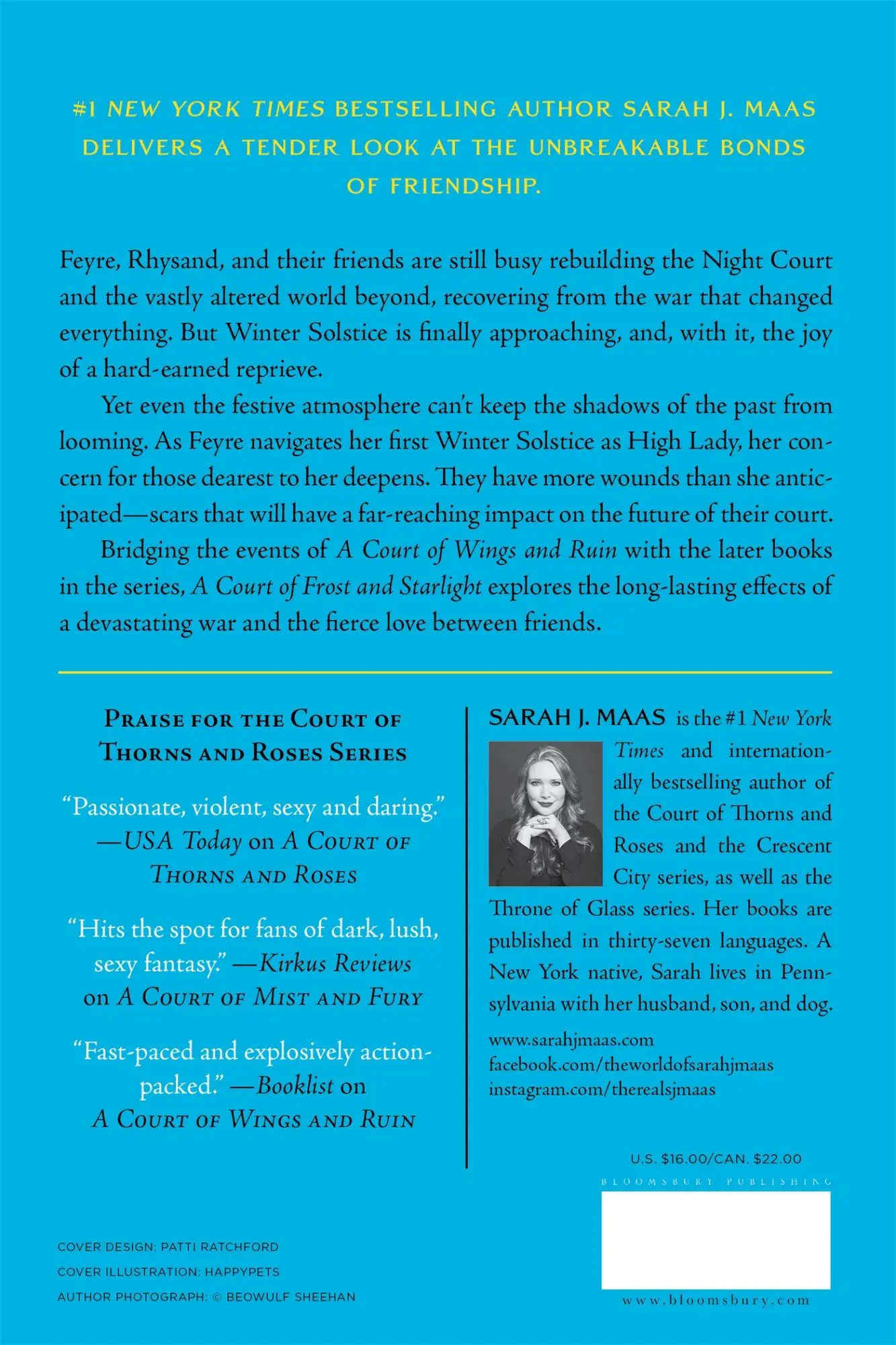 Rückseite: 9781635575620 | A Court of Frost and Starlight | Sarah J Maas | Taschenbuch | Englisch