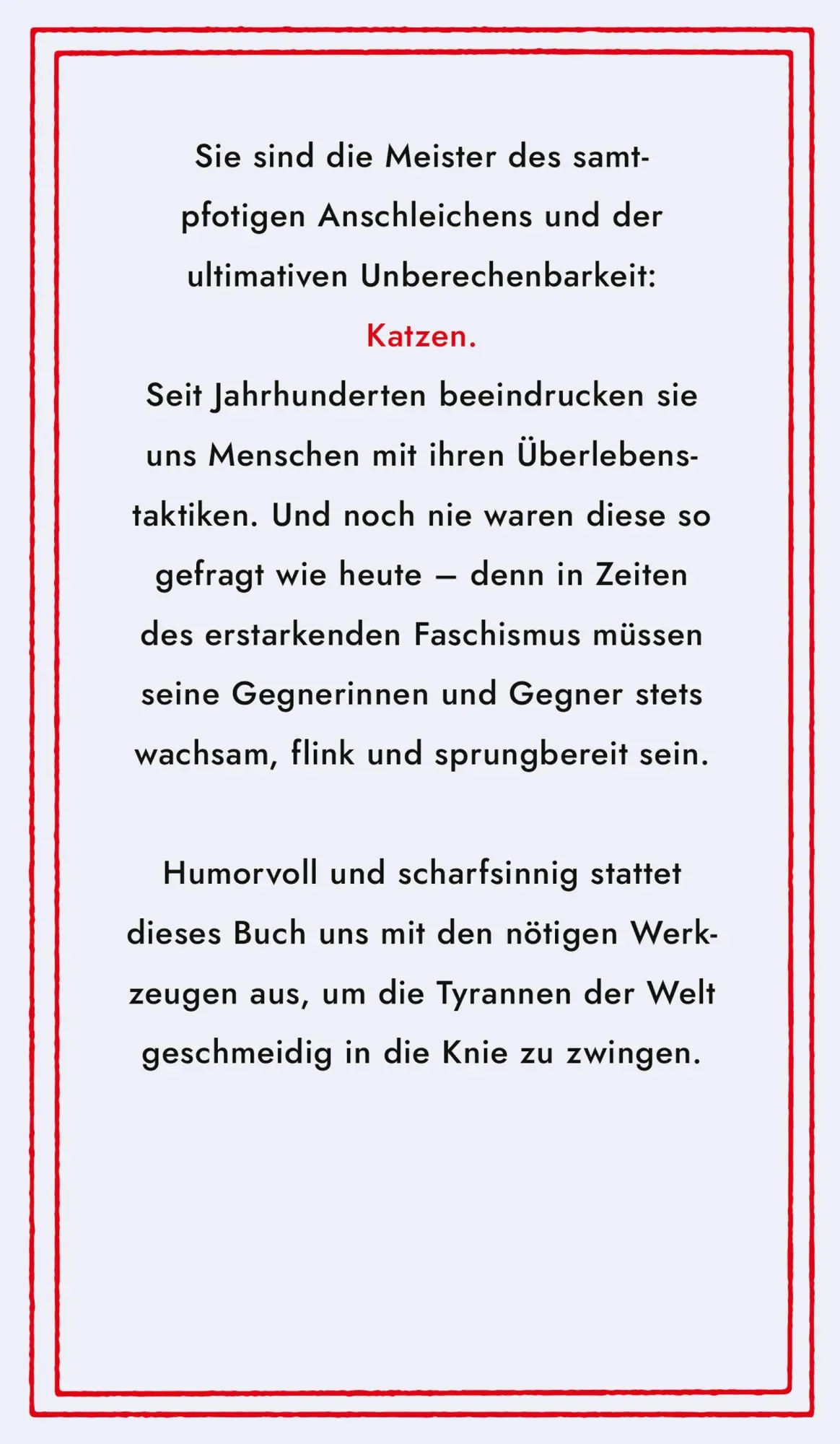 Bild: 9783446285620 | Von Katzen lernen, den Faschismus zu überstehen | Stewart Reynolds