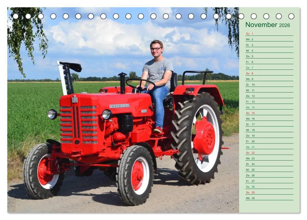 Bild: 9783457935620 | Oldtimer-Trecker on Tour (Tischkalender 2026 DIN A5 quer), CALVENDO...
