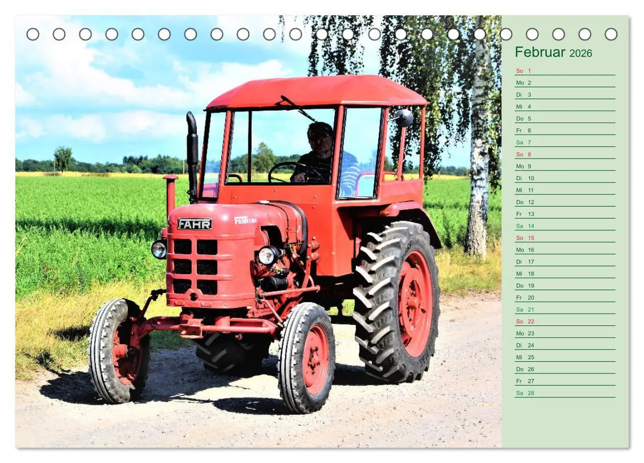 Bild: 9783457935620 | Oldtimer-Trecker on Tour (Tischkalender 2026 DIN A5 quer), CALVENDO...