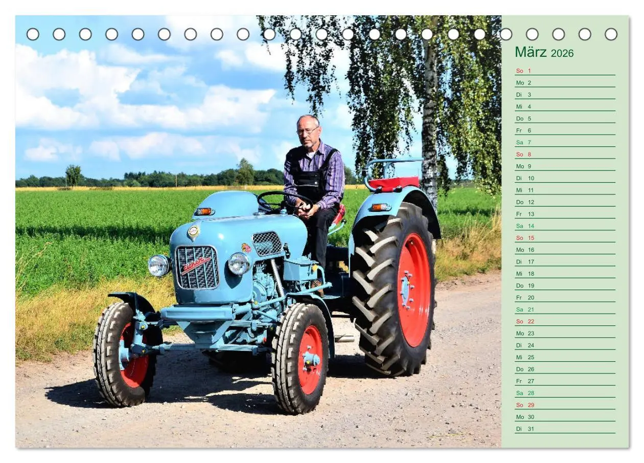 Bild: 9783457935620 | Oldtimer-Trecker on Tour (Tischkalender 2026 DIN A5 quer), CALVENDO...