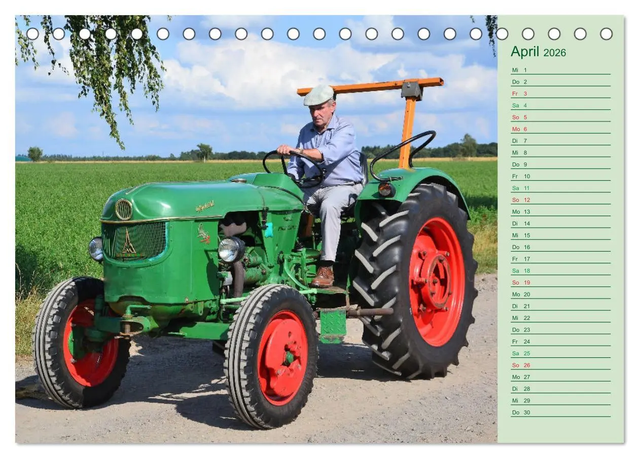 Bild: 9783457935620 | Oldtimer-Trecker on Tour (Tischkalender 2026 DIN A5 quer), CALVENDO...