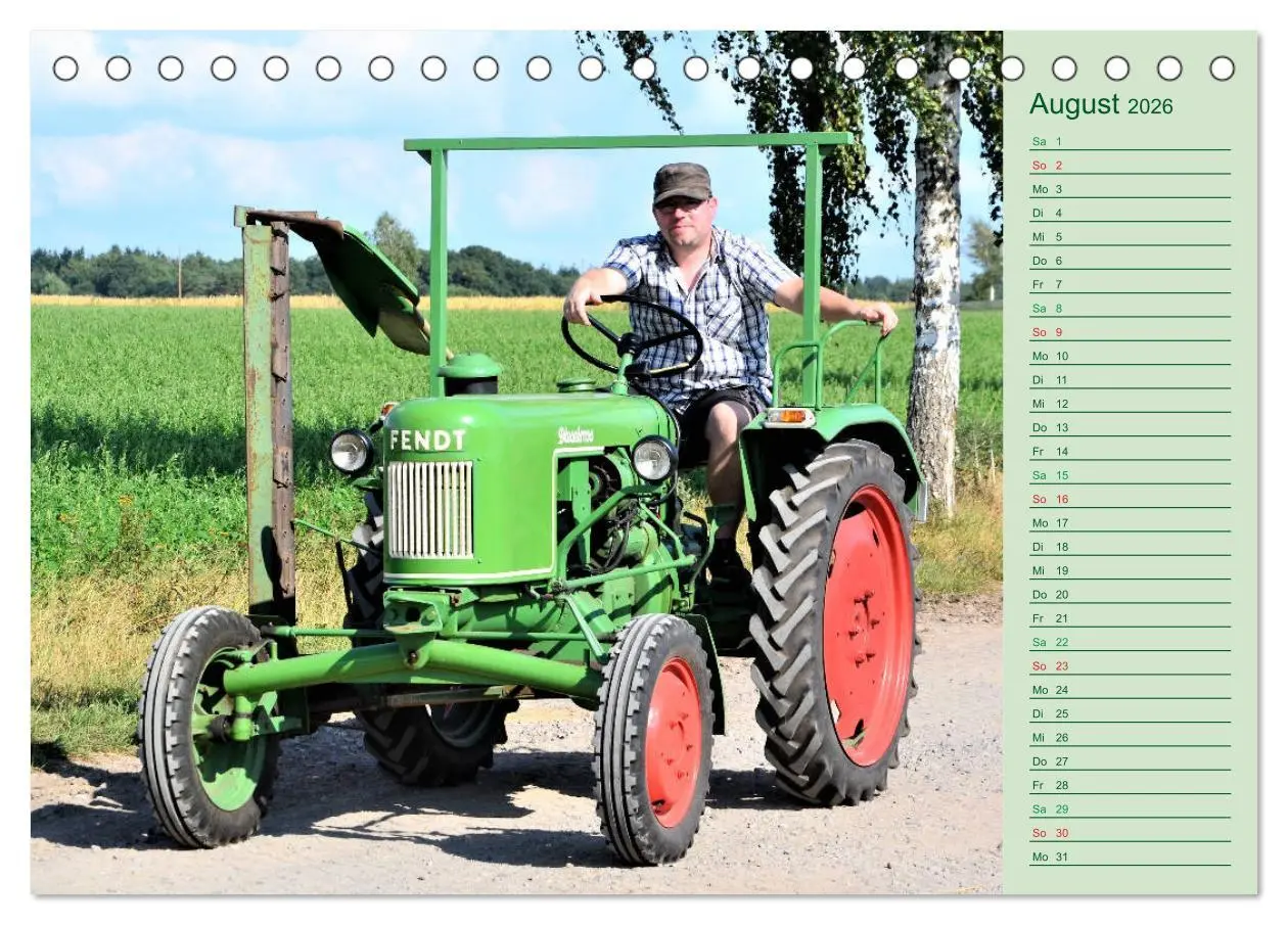 Bild: 9783457935620 | Oldtimer-Trecker on Tour (Tischkalender 2026 DIN A5 quer), CALVENDO...