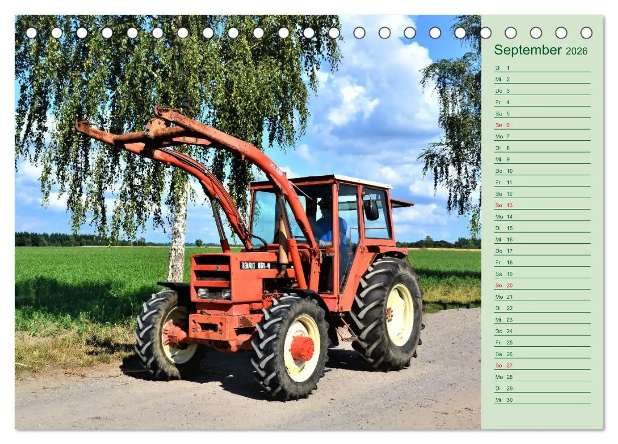 Bild: 9783457935620 | Oldtimer-Trecker on Tour (Tischkalender 2026 DIN A5 quer), CALVENDO...