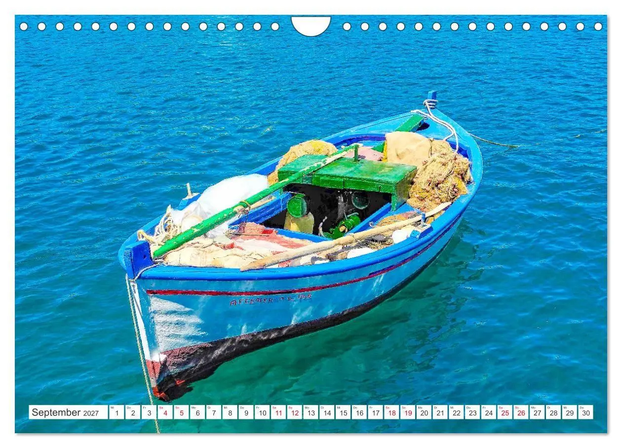 Bild: 9783569425620 | Kefalonia, Inseltraum in Blau (Wandkalender 2027 DIN A4 quer),...