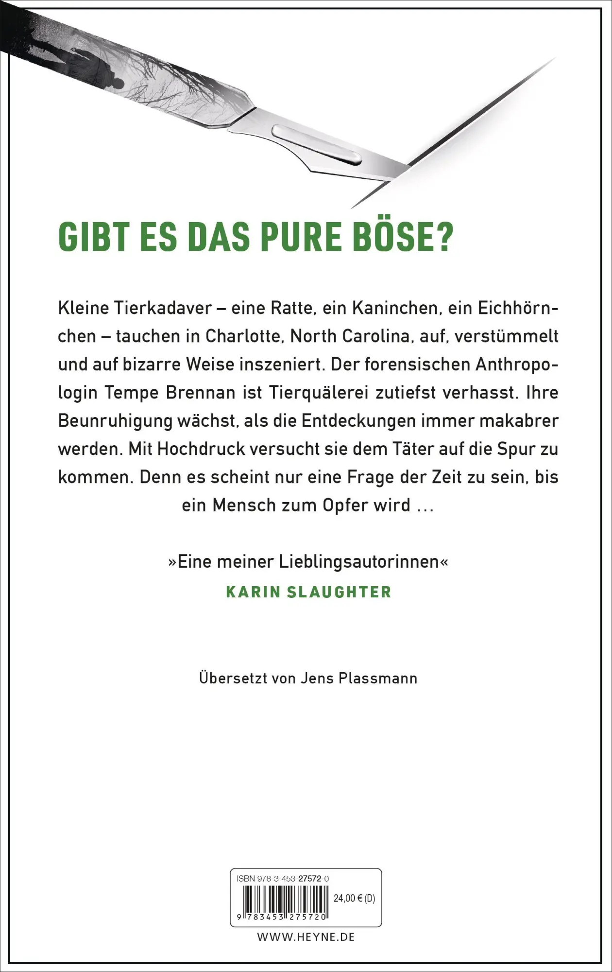Bild: 9783453275720 | Die Spur der Angst | Thriller - Ein neuer Fall für Tempe Brennan