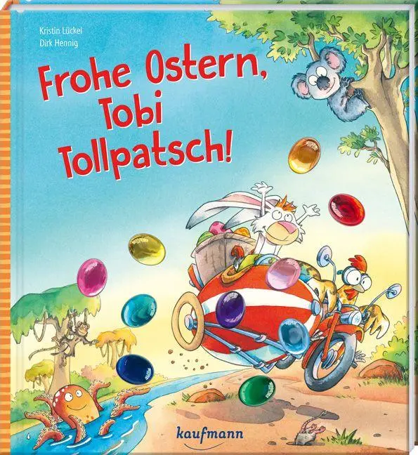 Cover: 9783780665720 | Frohe Ostern, Tobi Tollpatsch! | Funkel-Bilderbuch mit Glitzersteinen