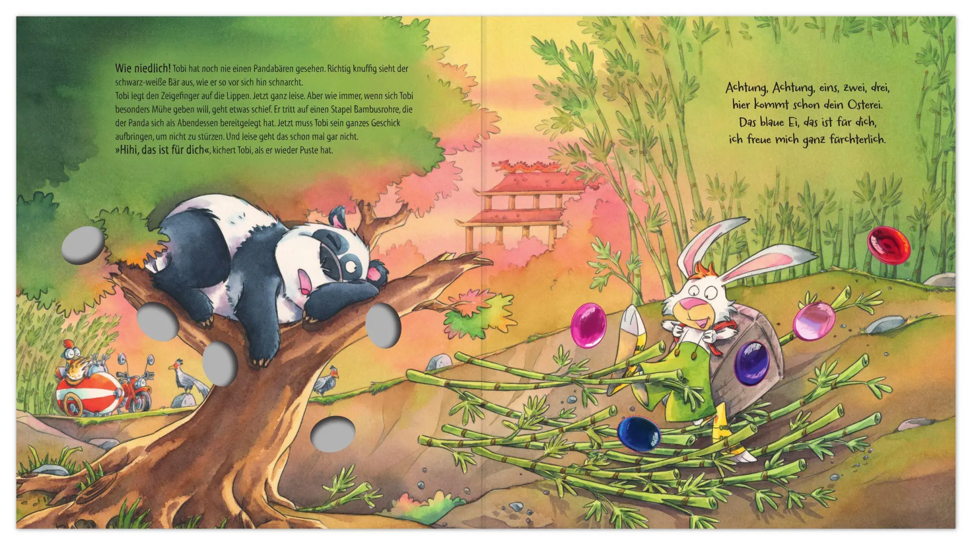 Bild: 9783780665720 | Frohe Ostern, Tobi Tollpatsch! | Funkel-Bilderbuch mit Glitzersteinen