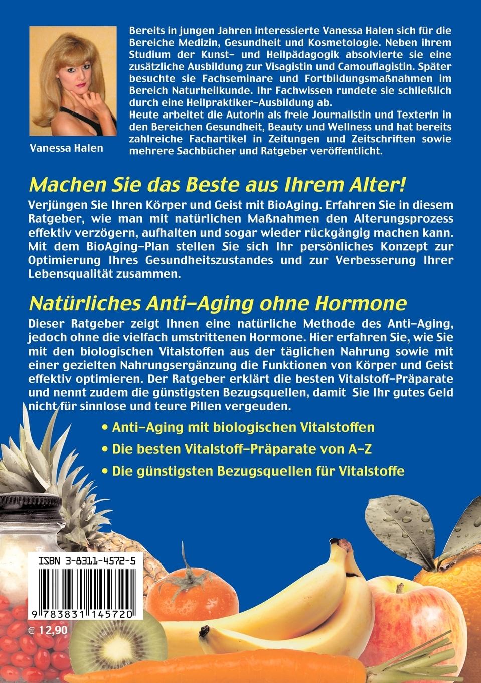 Rückseite: 9783831145720 | BioAging mit biologischen Vitalstoffen | Vanessa Halen | Taschenbuch
