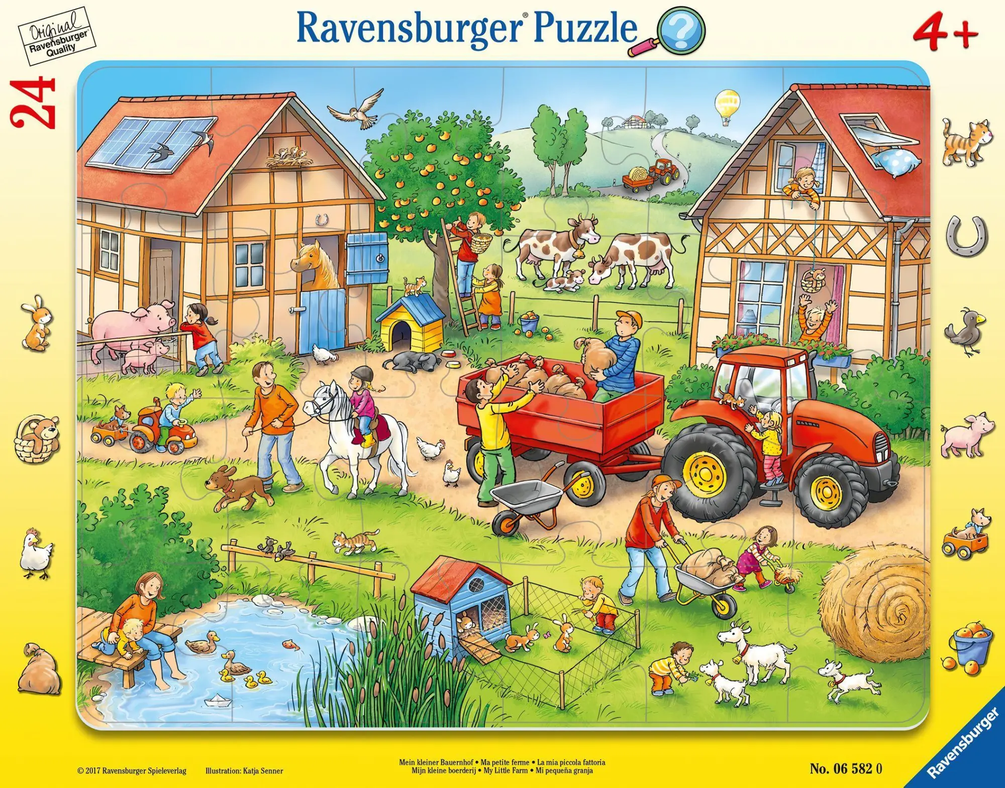 Cover: 4005556065820 | Mein kleiner Bauernhof 24 Teile Rahmenpuzzle | Spiel | 06582 | Deutsch