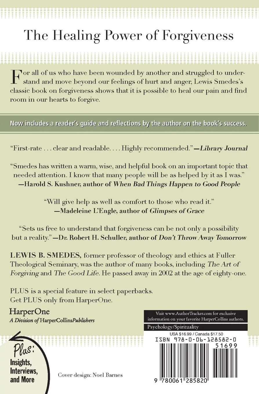 Rückseite: 9780061285820 | Forgive and Forget | Healing the Hurts We Don't Deserve | Smedes