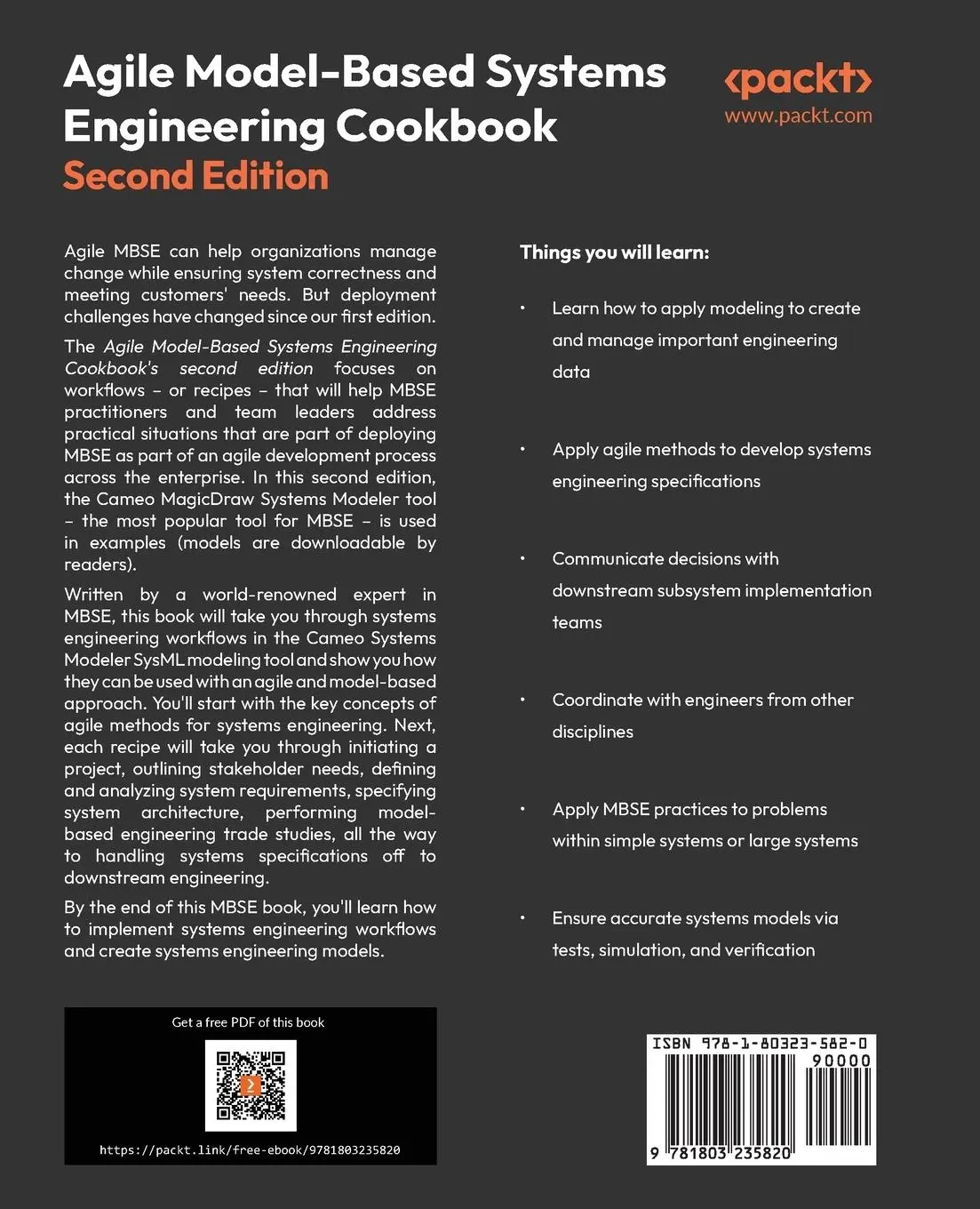 Rückseite: 9781803235820 | Agile Model-Based Systems Engineering Cookbook - Second Edition | Buch