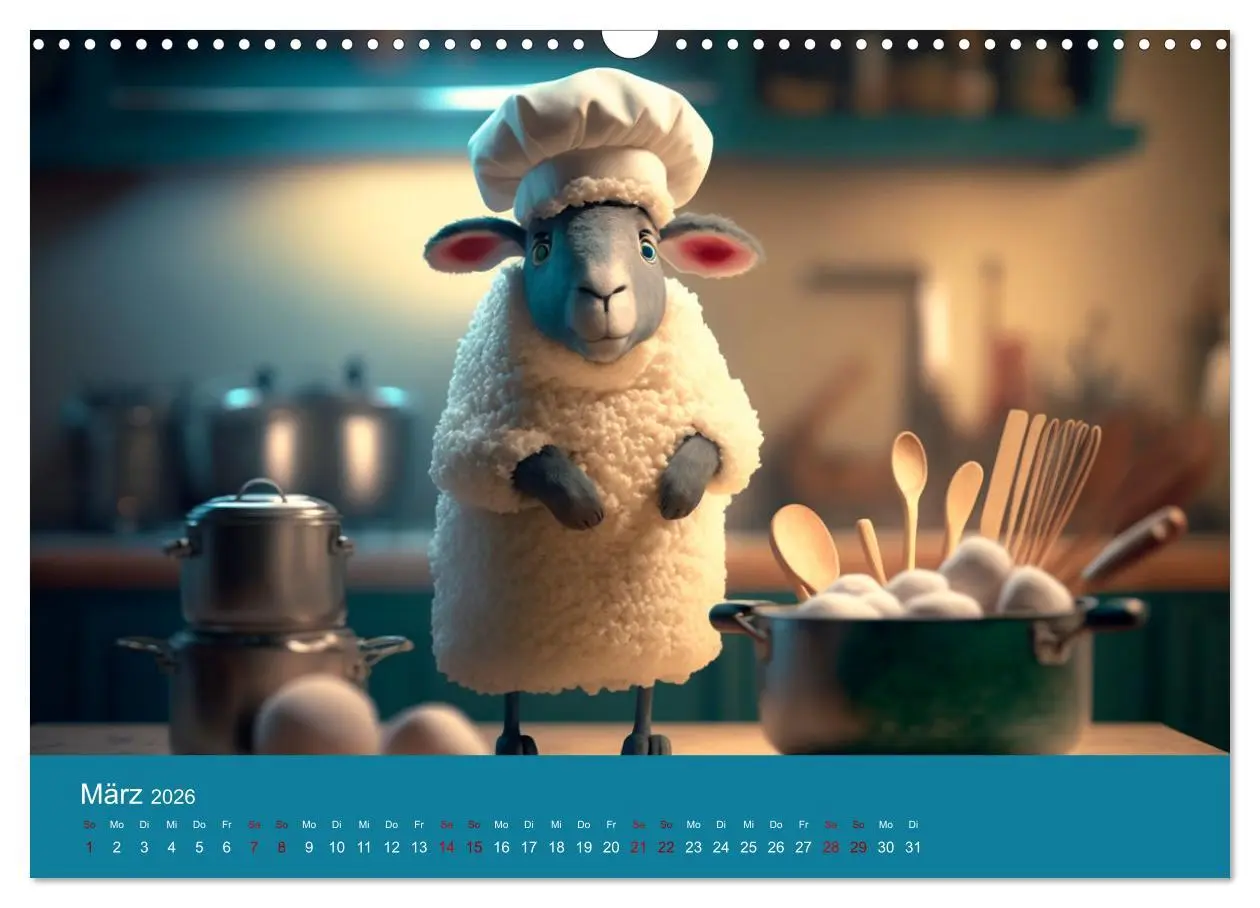 Bild: 9783457535820 | Die Schafe sind los Wollige Aussichten (Wandkalender 2026 DIN A3...
