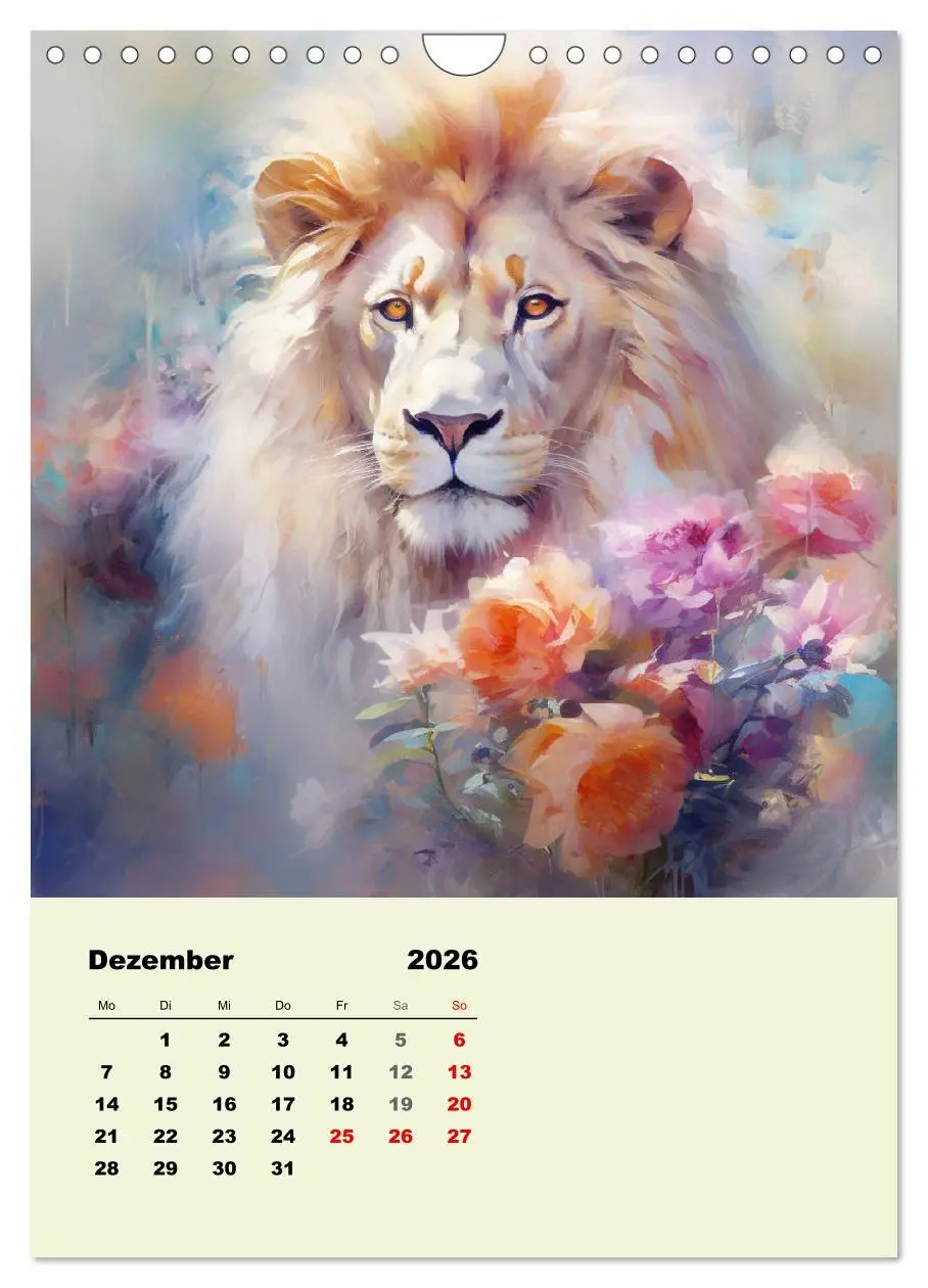 Bild: 9783516315820 | Krafttiere als spirituelle Begleiter (Wandkalender 2026 DIN A4...