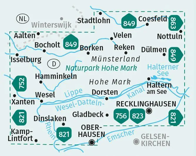 Bild: 9783991215820 | KOMPASS Wanderkarten-Set 753 Naturpark Hohe Mark / Westmünsterland...