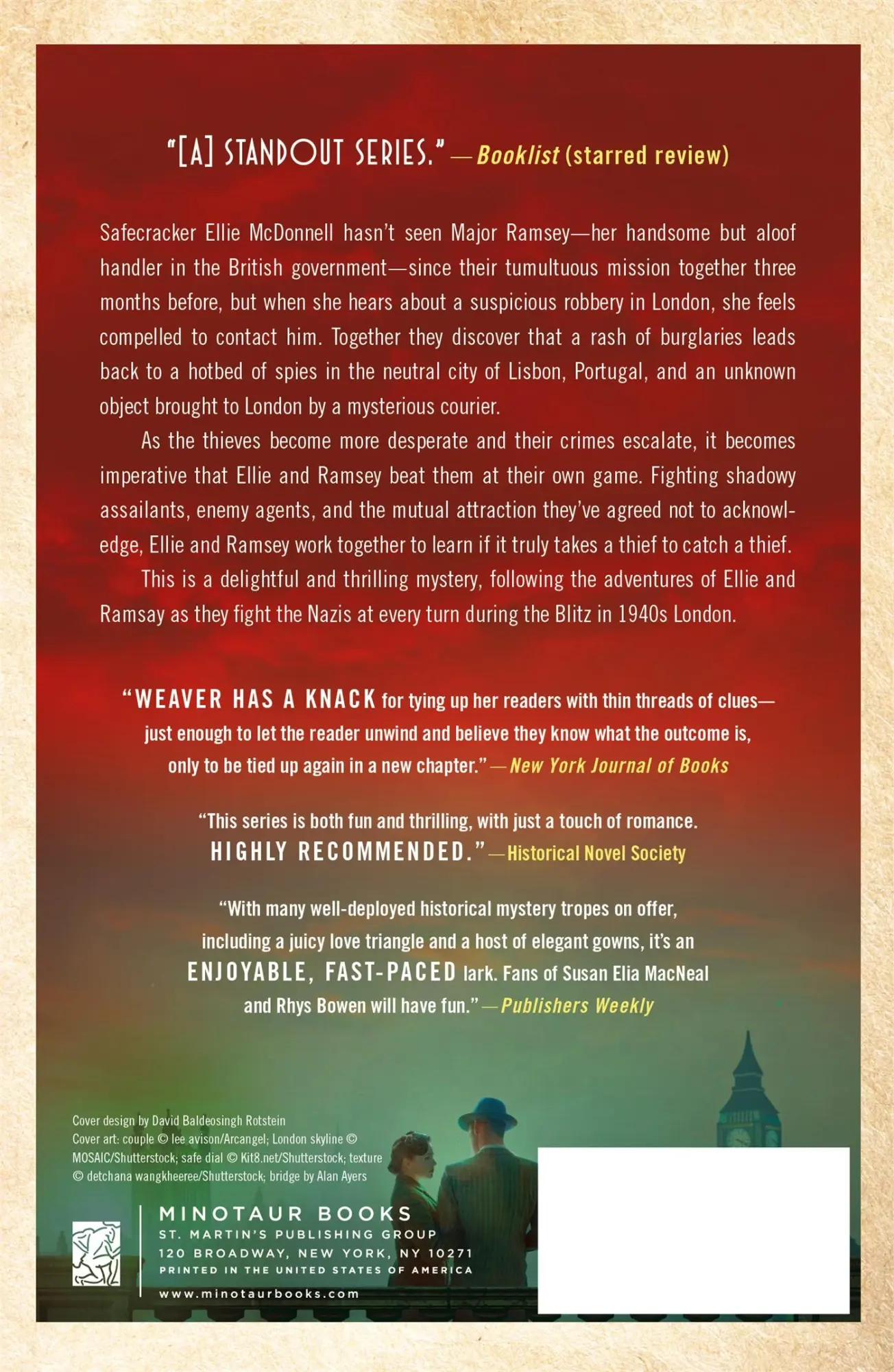 Rückseite: 9781250885920 | Locked in Pursuit | Ashley Weaver | Taschenbuch | Minotaur Books
