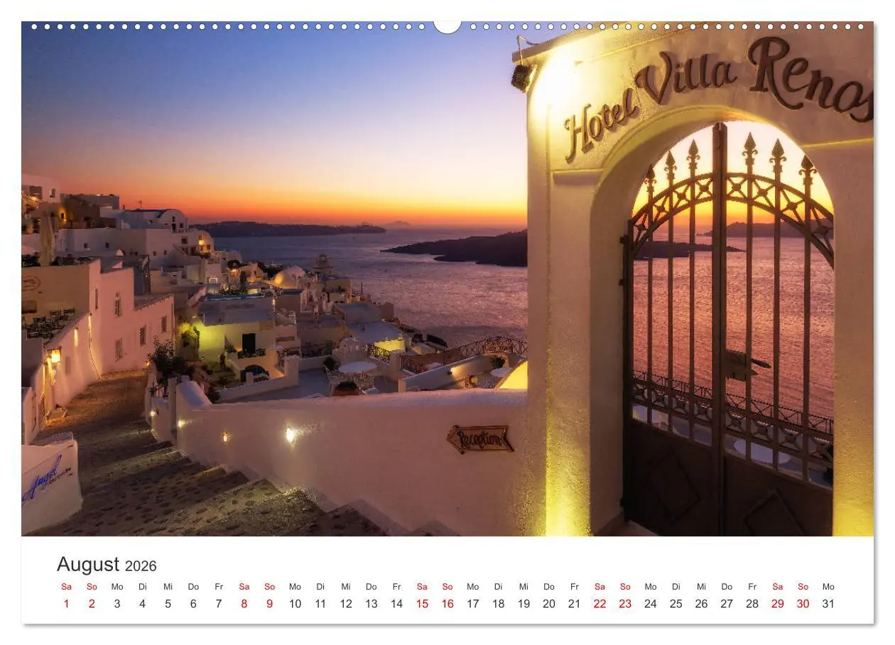 Bild: 9783457455920 | Santorini Fira &amp; Firostefani (hochwertiger Premium Wandkalender...