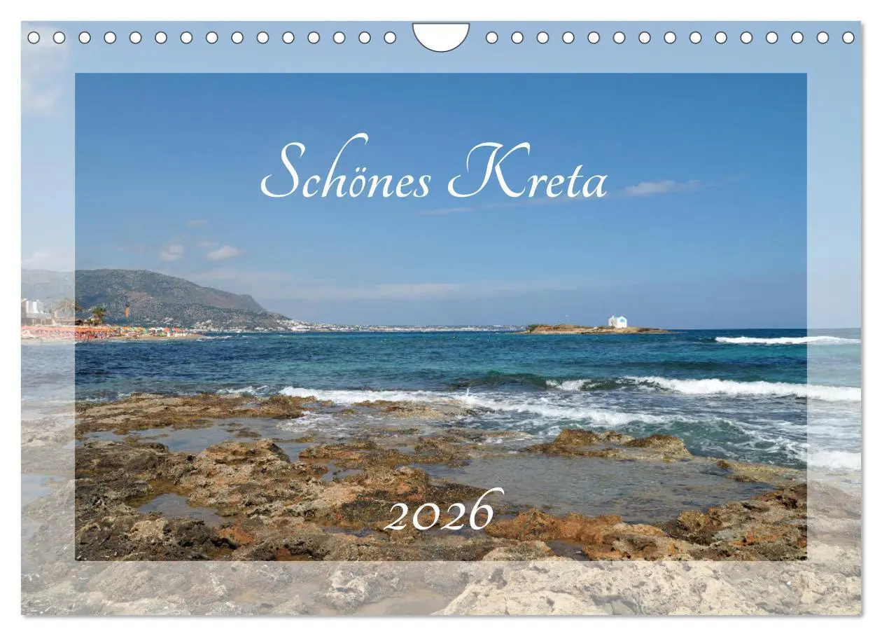 Cover: 9783457835920 | Schönes Kreta (Wandkalender 2026 DIN A4 quer), CALVENDO Monatskalender