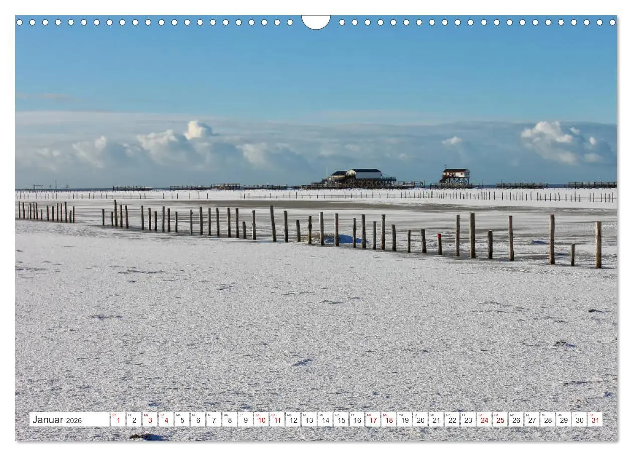 Bild: 9783457905920 | ST. PETER ORDING Strand und Meer (Wandkalender 2026 DIN A3 quer),...