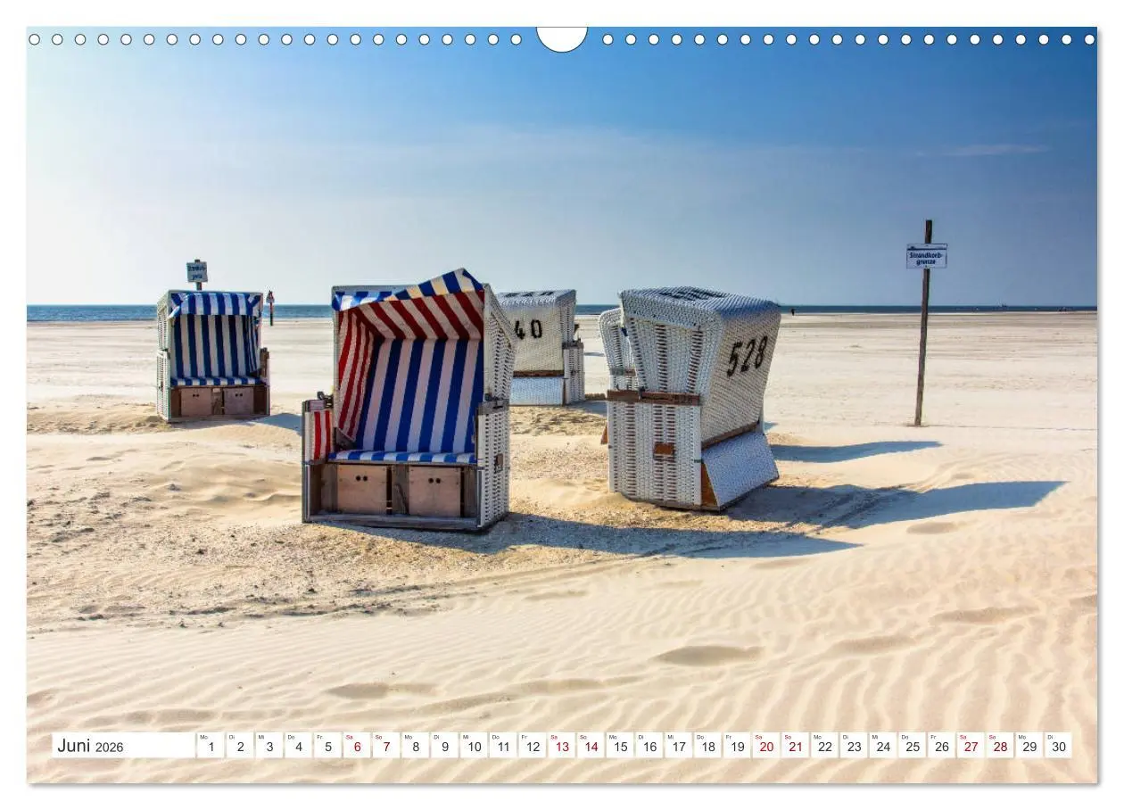 Bild: 9783457905920 | ST. PETER ORDING Strand und Meer (Wandkalender 2026 DIN A3 quer),...