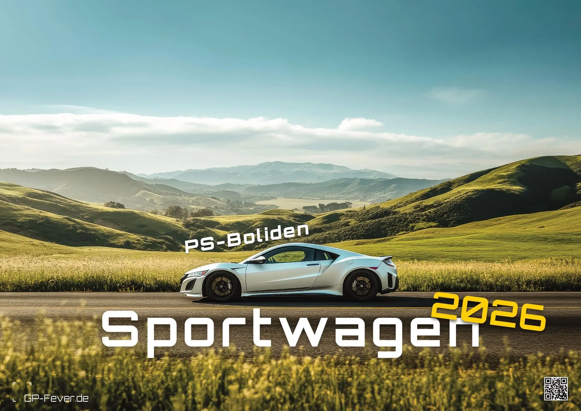 Cover: 9783986735920 | Sportwagen - PS-Boliden - 2026 - Kalender DIN A3 | GP-Fever. de | 2026