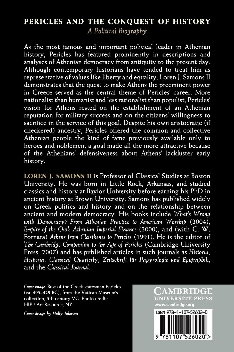 Rückseite: 9781107526020 | Pericles and the Conquest of History | Loren J. Samons II | Buch