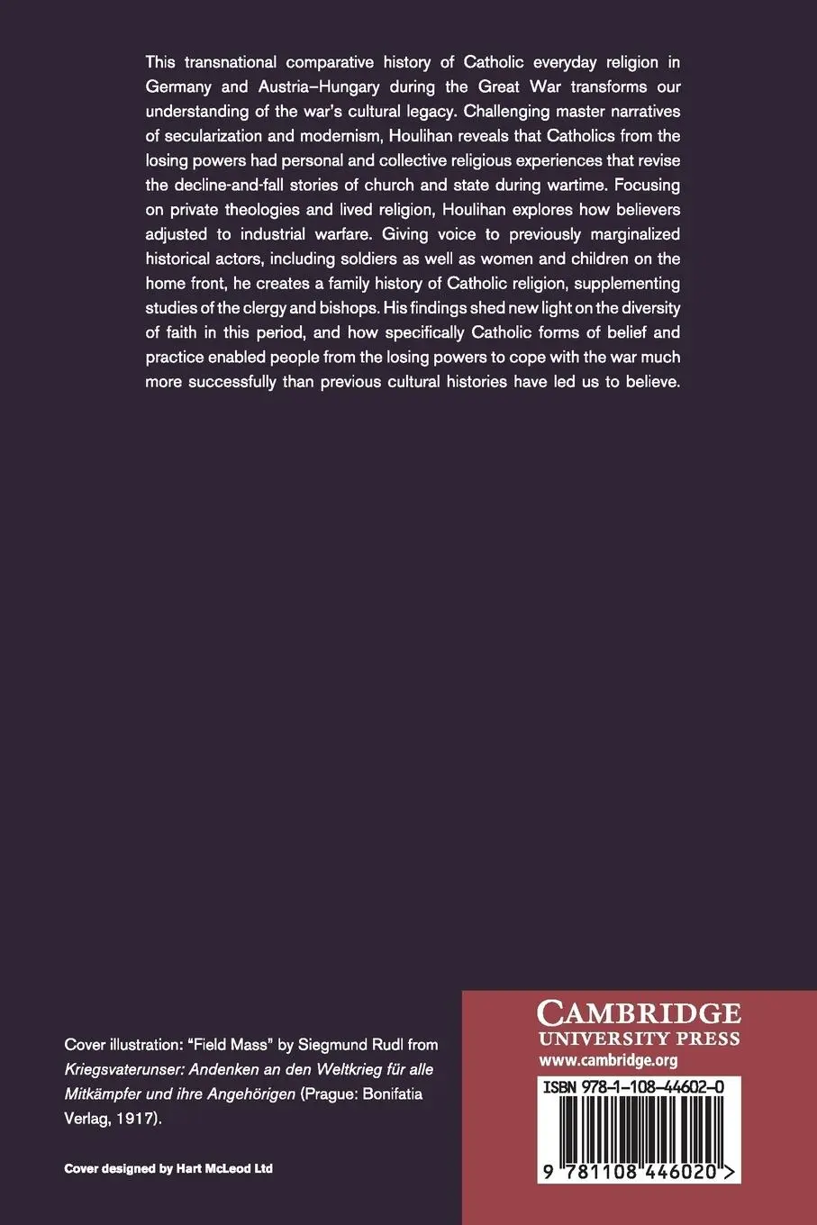 Rückseite: 9781108446020 | Catholicism and the Great War | Patrick J. Houlihan | Taschenbuch
