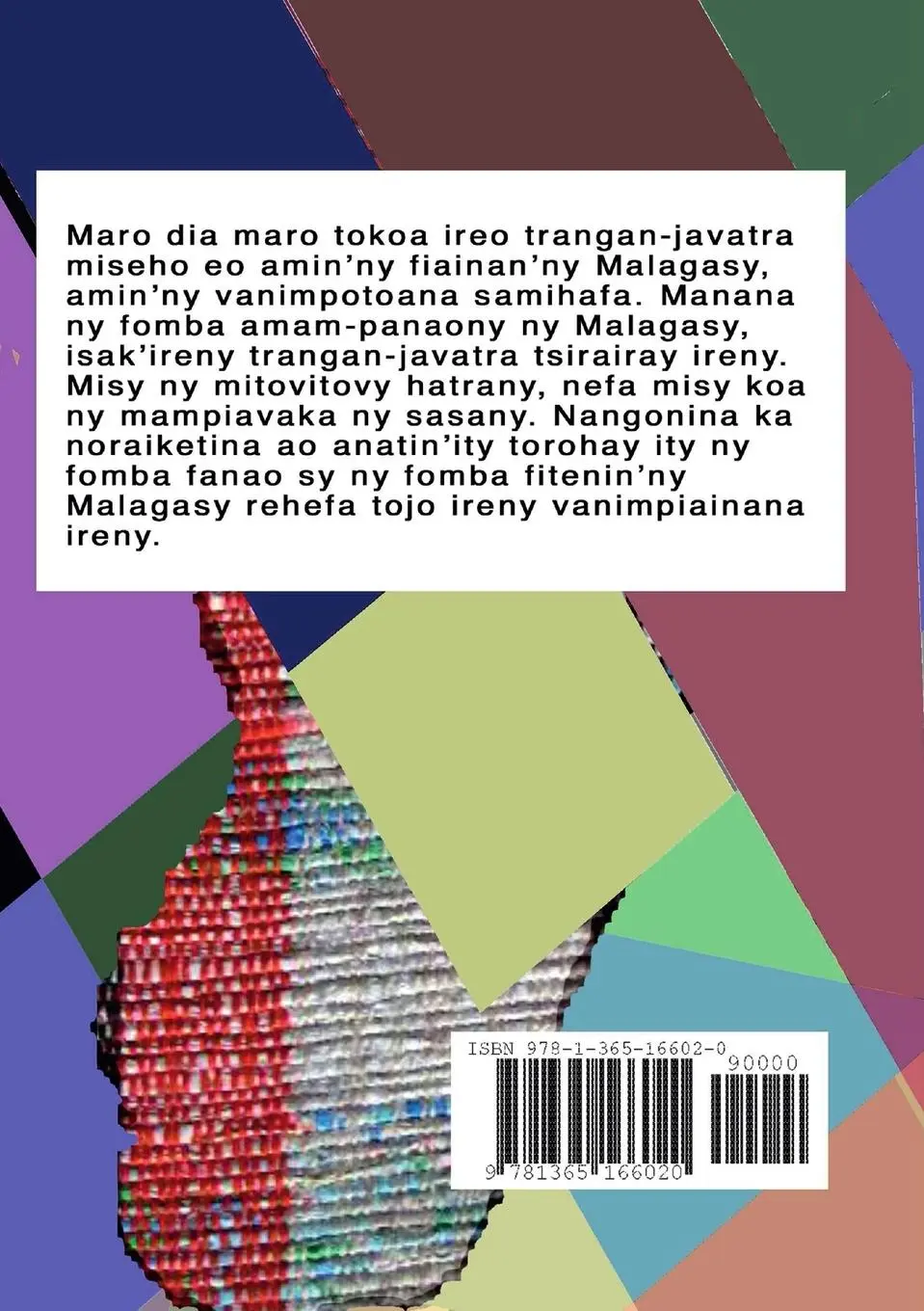 Rückseite: 9781365166020 | Fomba Fanao sy Fitenin'ny Malagasy | Rajaona Andriamananjara | Buch