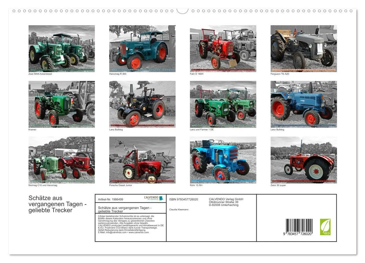 Bild: 9783457726020 | Schätze aus vergangenen Tagen - geliebte Trecker (Wandkalender 2026...