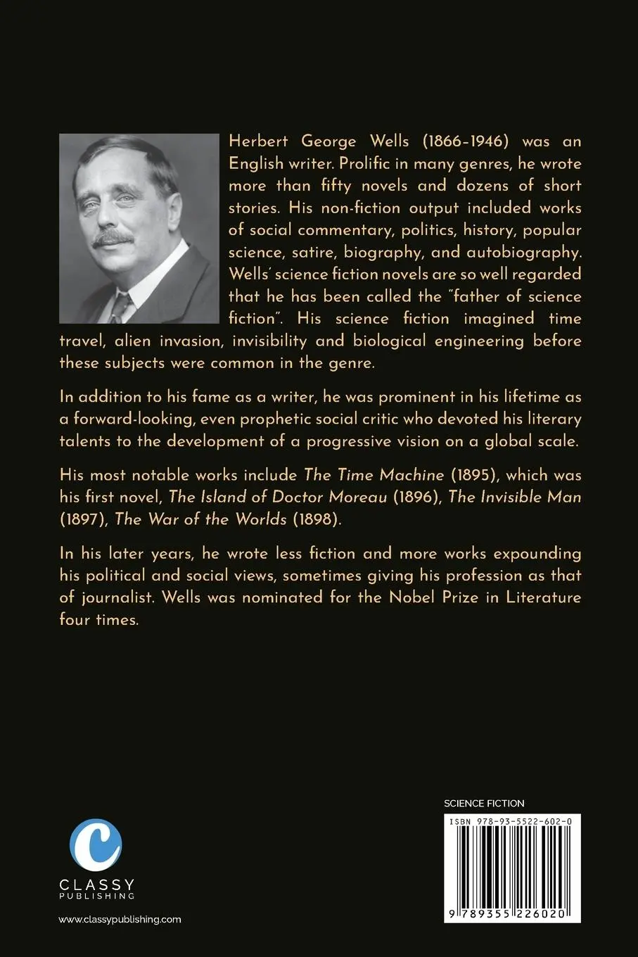 Rückseite: 9789355226020 | H. G. Wells Greatest Novels Collection | H. G. Wells | Taschenbuch