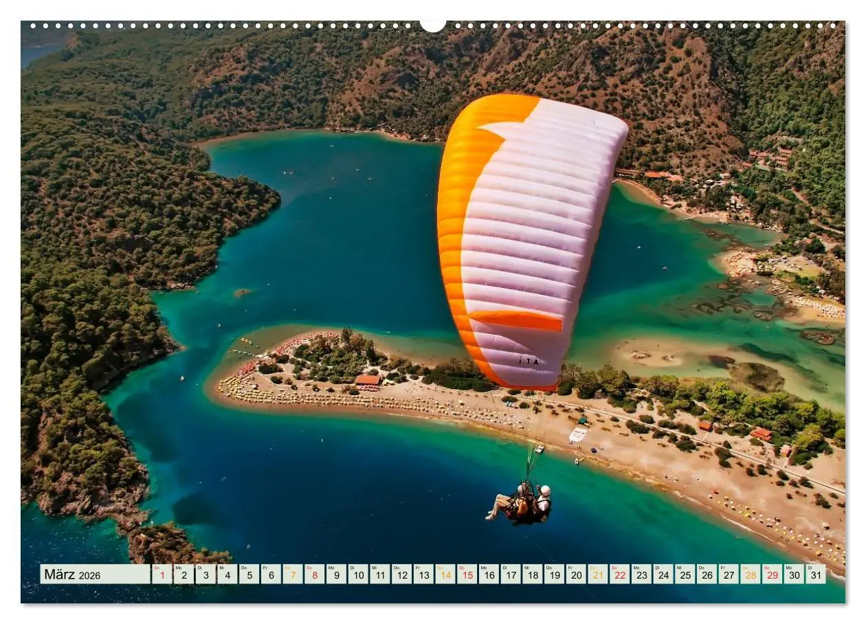 Bild: 9783457956120 | Freiheit und Abenteuer - Paragliding (Wandkalender 2026 DIN A2...