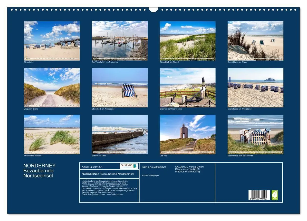Bild: 9783569686120 | NORDERNEY Bezaubernde Nordseeinsel (Wandkalender 2027 DIN A2 quer),...