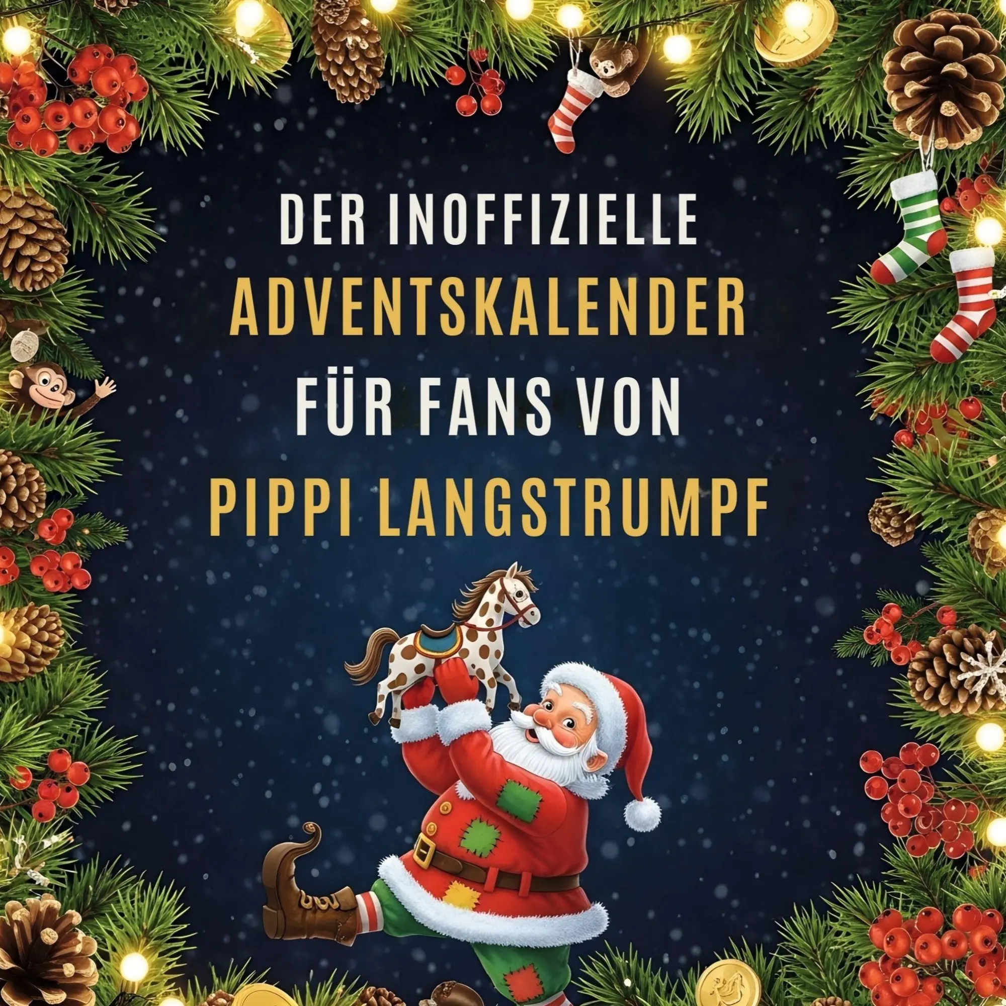 Cover: 9783695316120 | Der inoffizielle Adventskalender für Fans von Pippi Langstrumpf | Buch