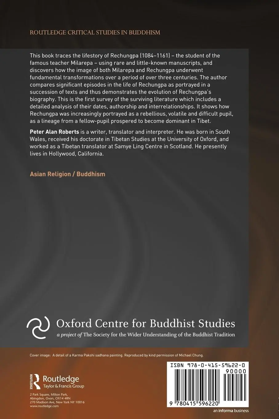 Rückseite: 9780415596220 | The Biographies of Rechungpa | The Evolution of a Tibetan Hagiography