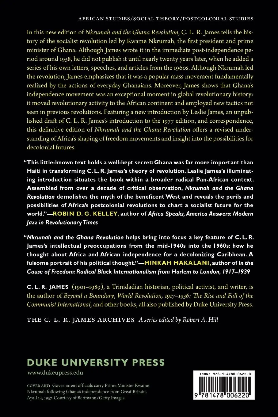 Rückseite: 9781478006220 | Nkrumah and the Ghana Revolution | C. L. R. James | Taschenbuch | 2022