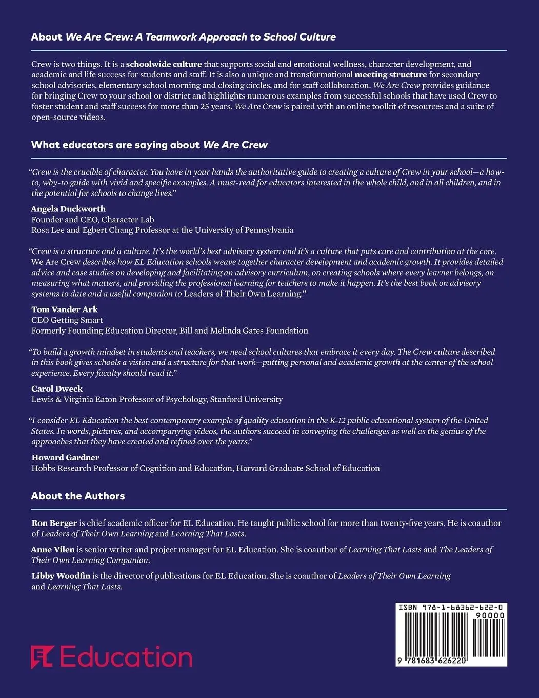 Rückseite: 9781683626220 | We Are Crew: A Teamwork Approach to School Culture | Berger (u. a.)