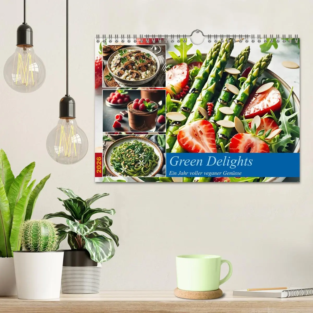 Bild: 9783457256220 | Green Delights - Ein Jahr voller veganer Genüsse (Wandkalender 2026...