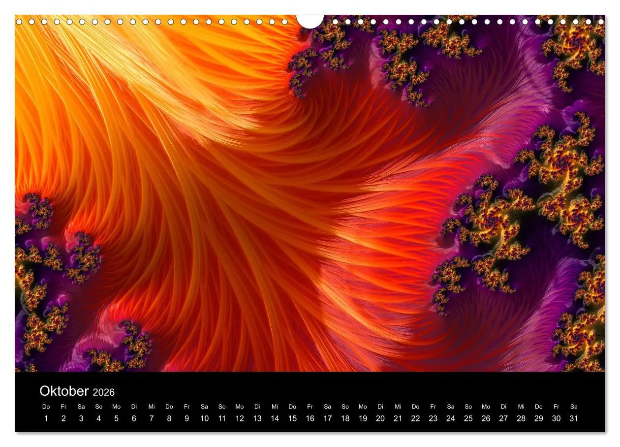 Bild: 9783457876220 | Fraktale - Farben - Formen 2026 (Wandkalender 2026 DIN A3 quer),...