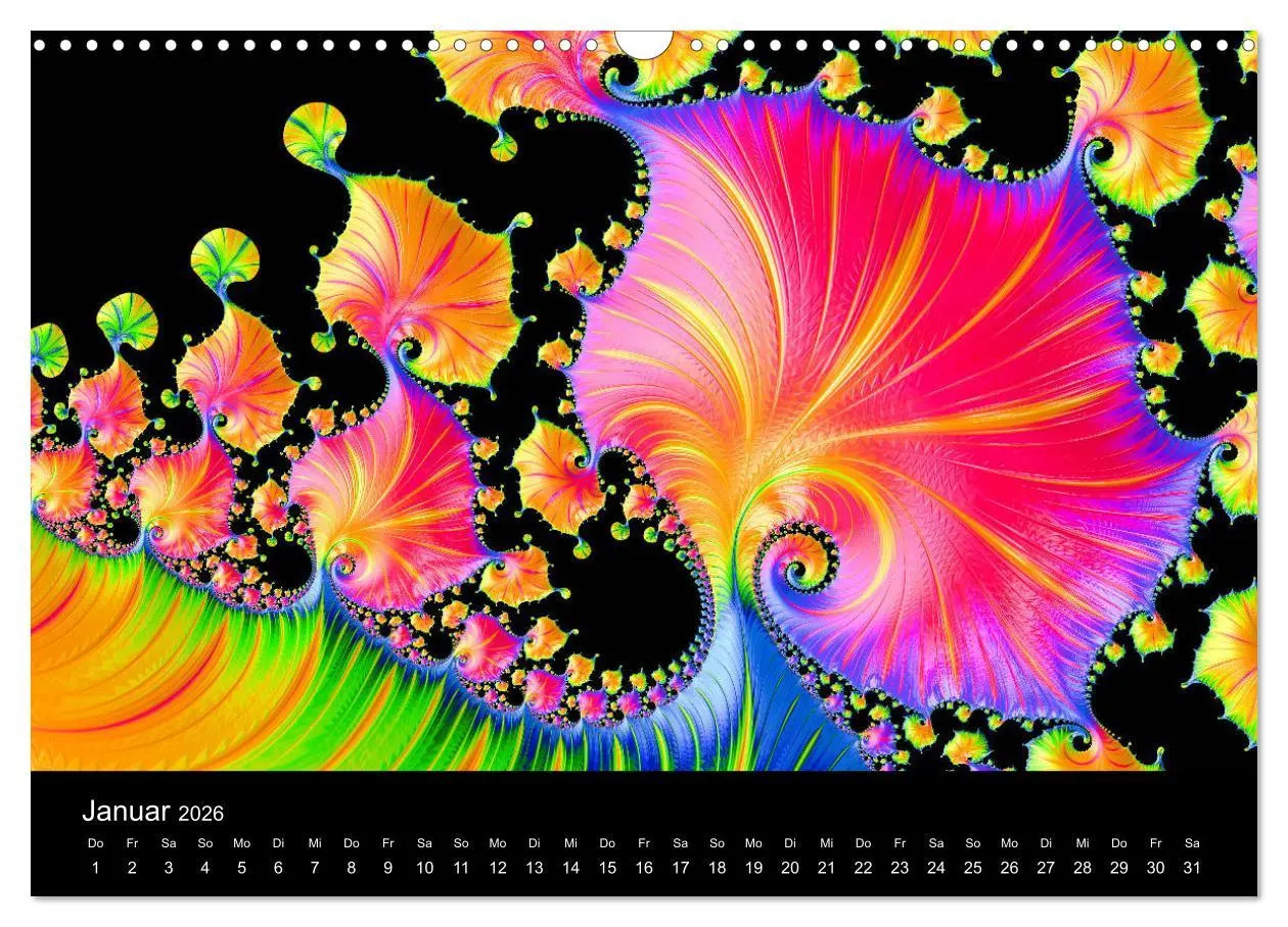 Bild: 9783457876220 | Fraktale - Farben - Formen 2026 (Wandkalender 2026 DIN A3 quer),...