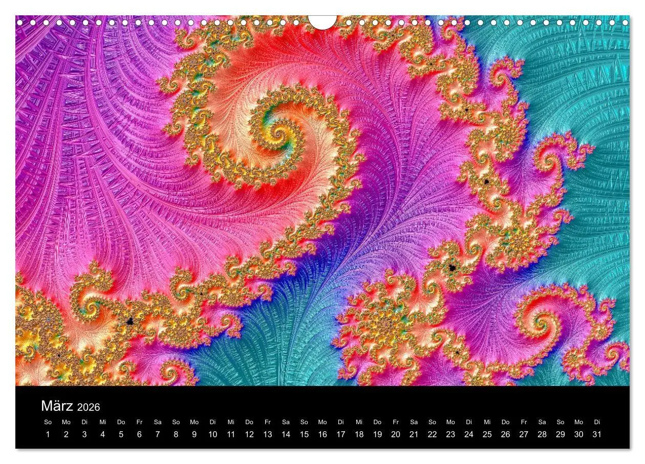 Bild: 9783457876220 | Fraktale - Farben - Formen 2026 (Wandkalender 2026 DIN A3 quer),...
