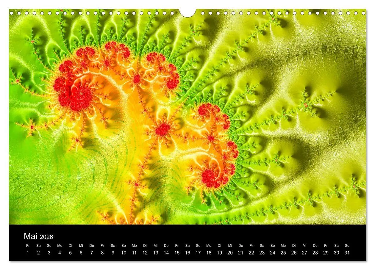 Bild: 9783457876220 | Fraktale - Farben - Formen 2026 (Wandkalender 2026 DIN A3 quer),...