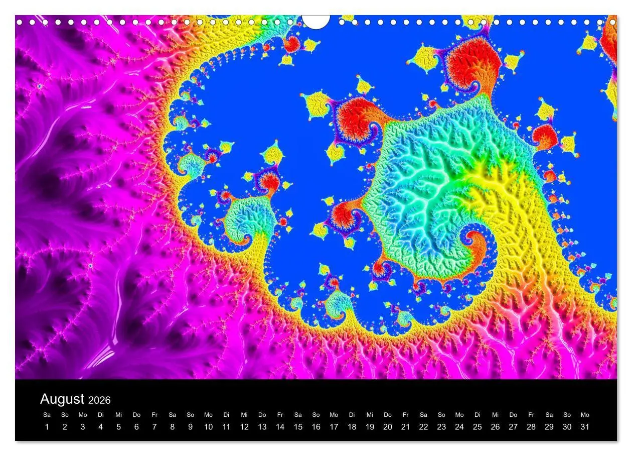 Bild: 9783457876220 | Fraktale - Farben - Formen 2026 (Wandkalender 2026 DIN A3 quer),...