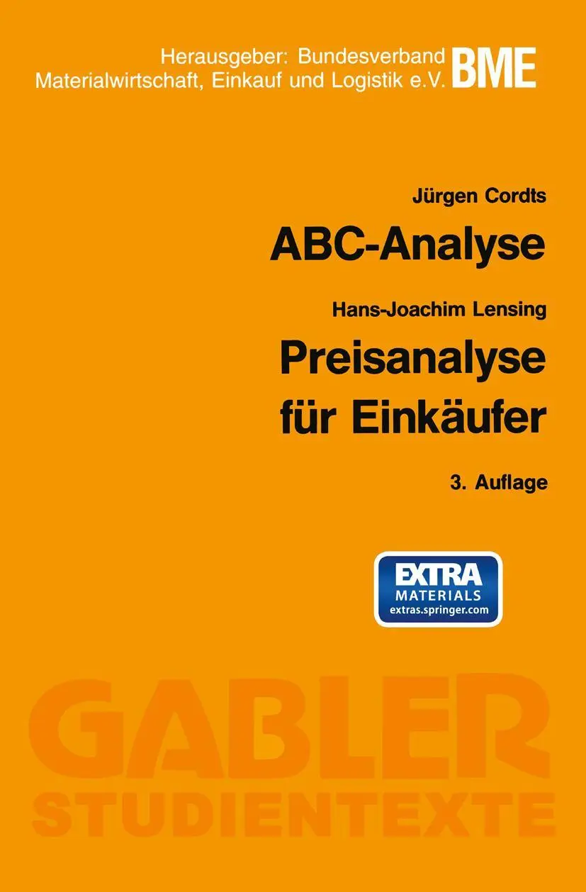 Cover: 9783409036320 | ABC-Analyse | Jürgen Cordts | Taschenbuch | iv | Deutsch | 1992